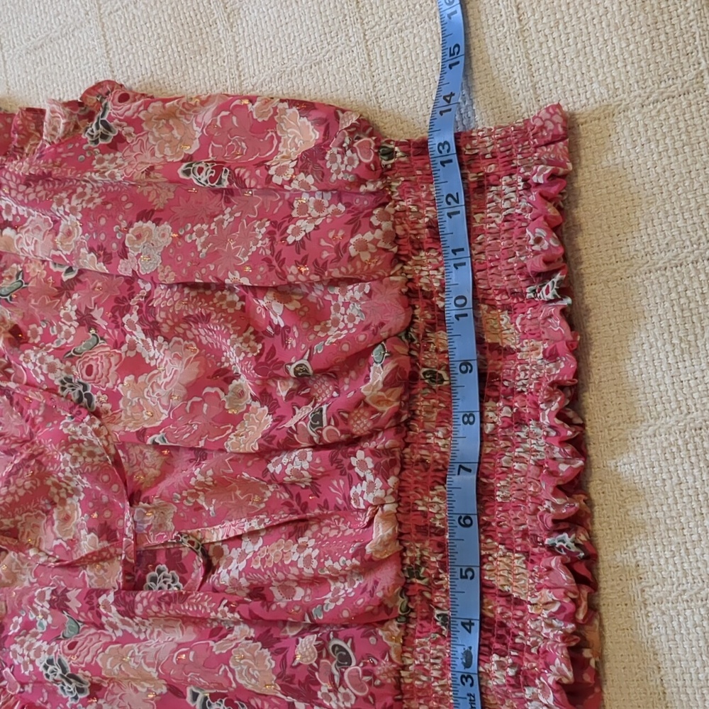 Rachel Zoe Pink Floral Crop Top - Picture 9 of 9